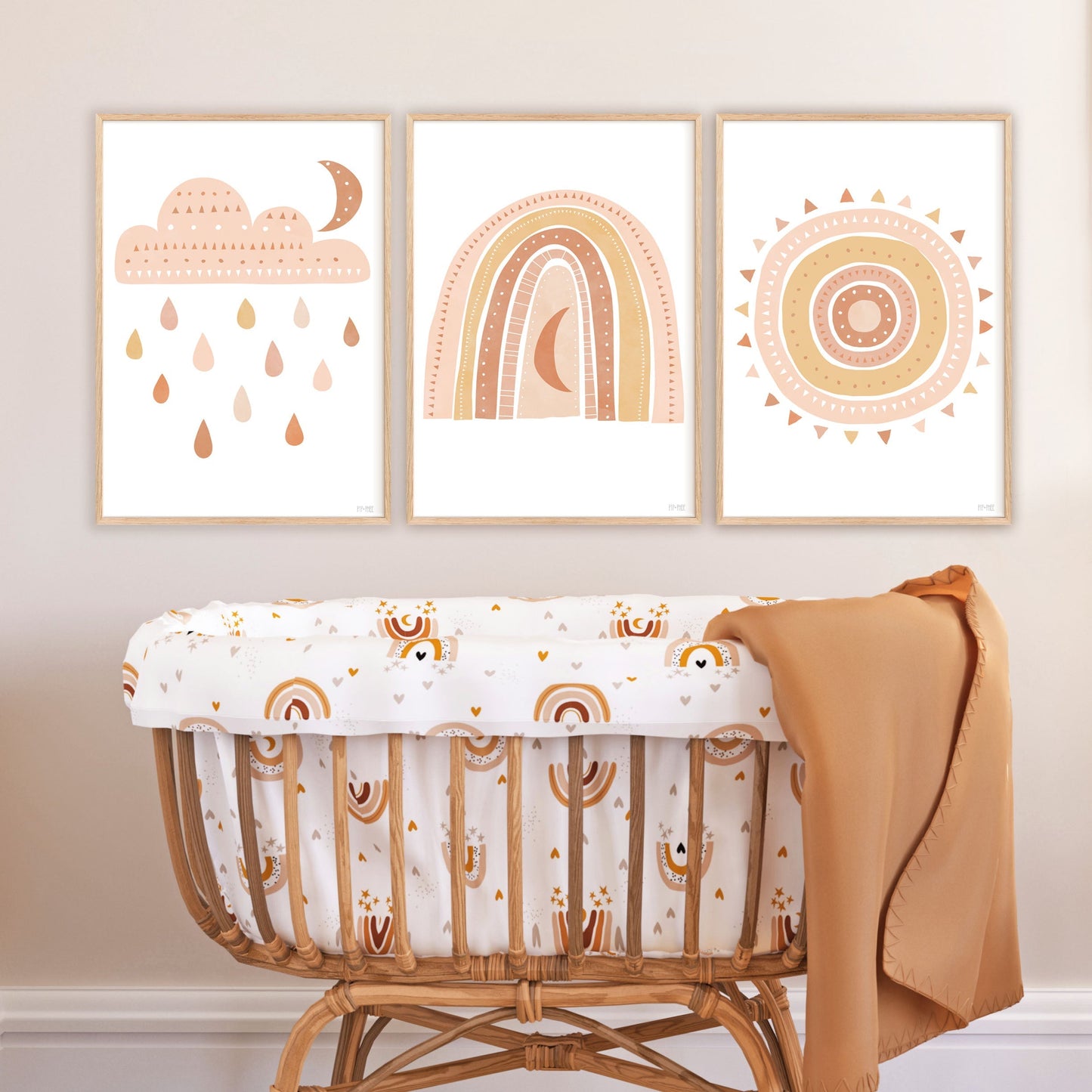 Pip+Phee Spring Rainbow Art Print - Sand