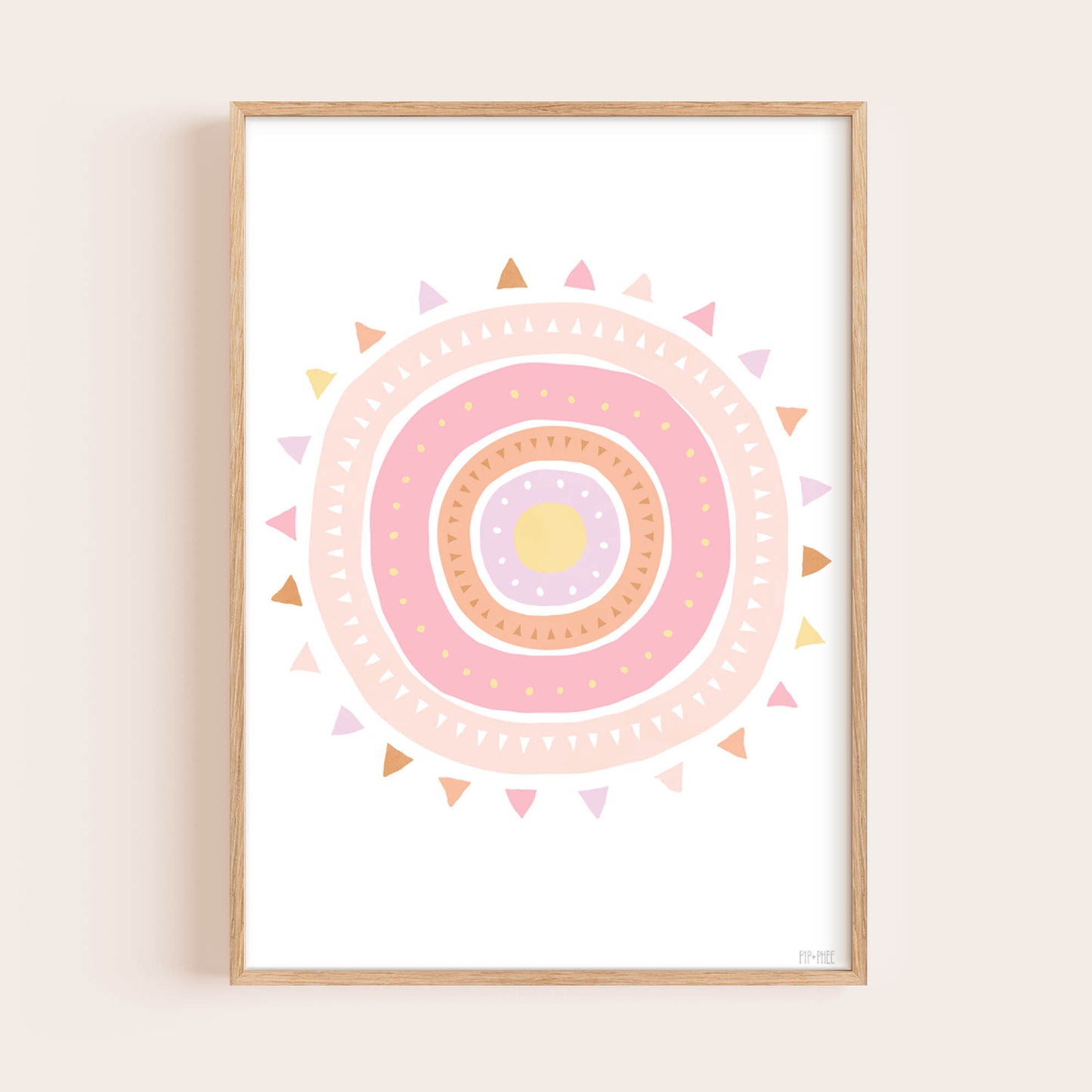 Pip+Phee Spring Sun Art Print - Pastels