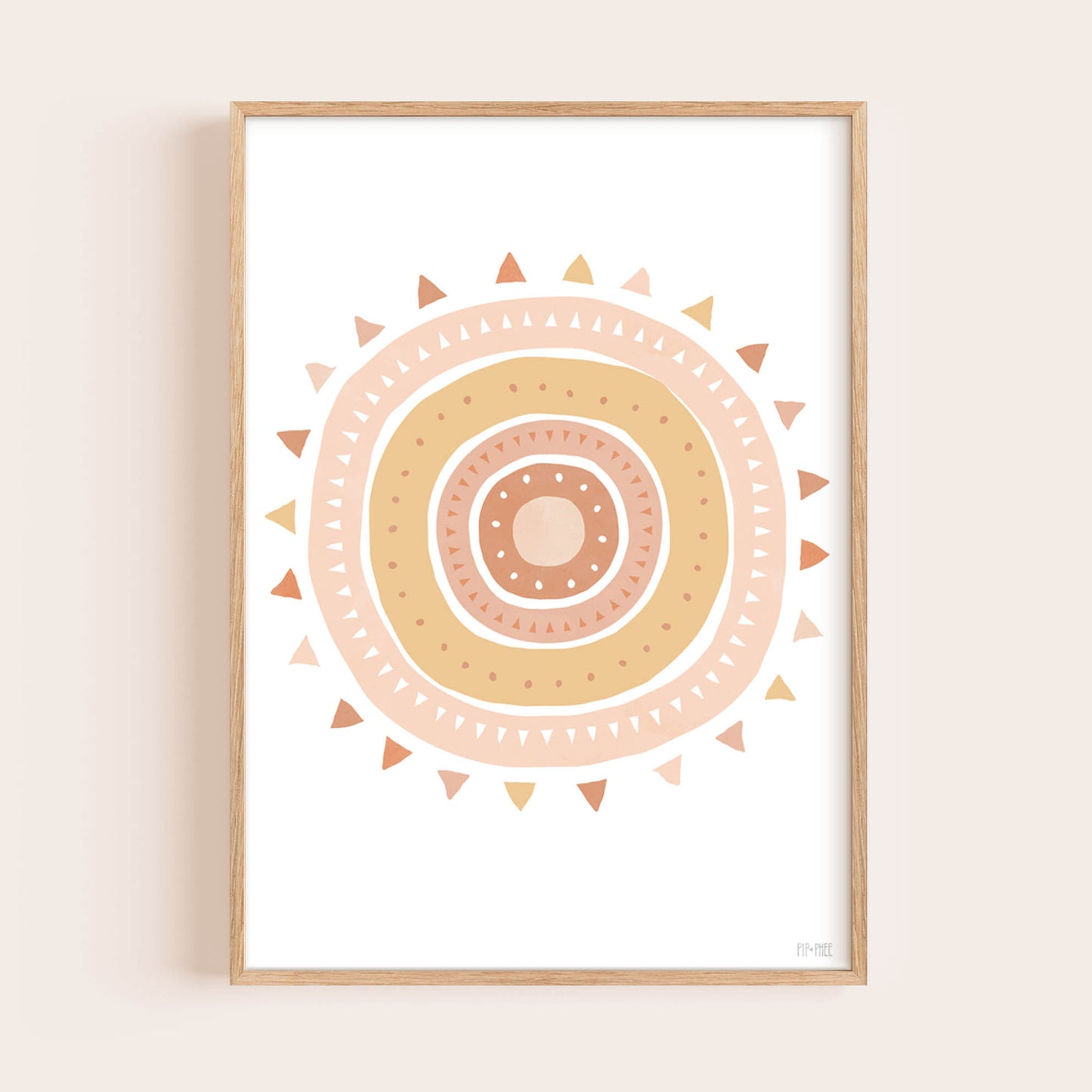Pip+Phee Spring Sun Art Print - Sand