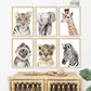 Pip+Phee Watercolour Jungle Tiger Art Print