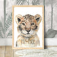 Pip+Phee Watercolour Jungle Lion Art Print