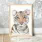 Pip+Phee Watercolour Jungle Tiger Art Print