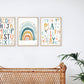 Pip+Phee Watercolour Block Alphabet Art Print - Teal & Rust