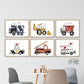 Pip+Phee Fire Truck Art Print - Landscape