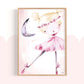 Pip+Phee Ballerina Art Print - Different Hair colours