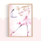 Pip+Phee Ballerina Art Print - Different Hair colours