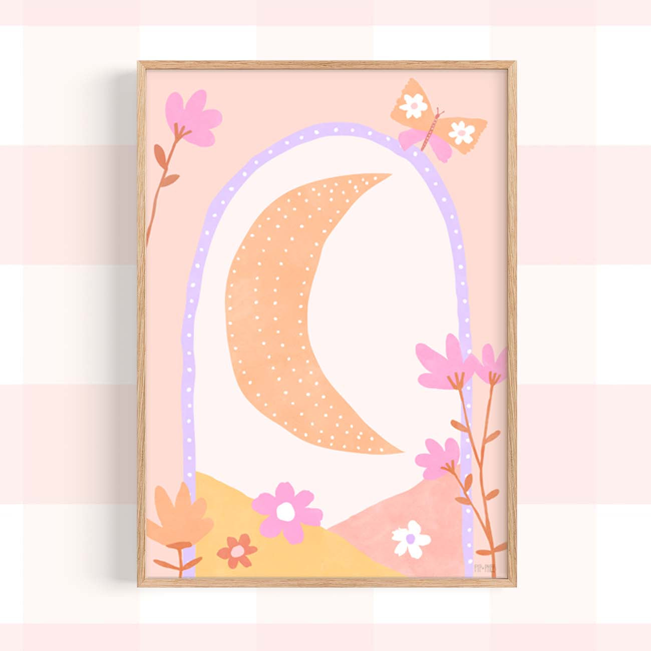 Pip+Phee Daisy Moon Art Print - Bright