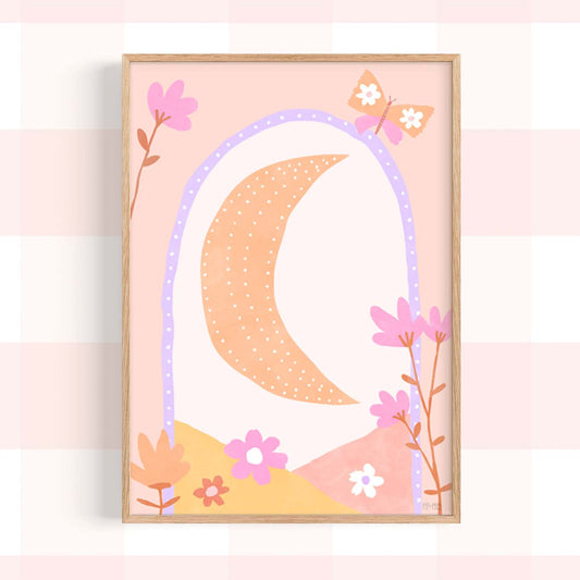 Pip+Phee Daisy Moon Art Print - Bright
