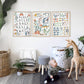 Pip+Phee Dinosaur Numbers Watercolour Art Print