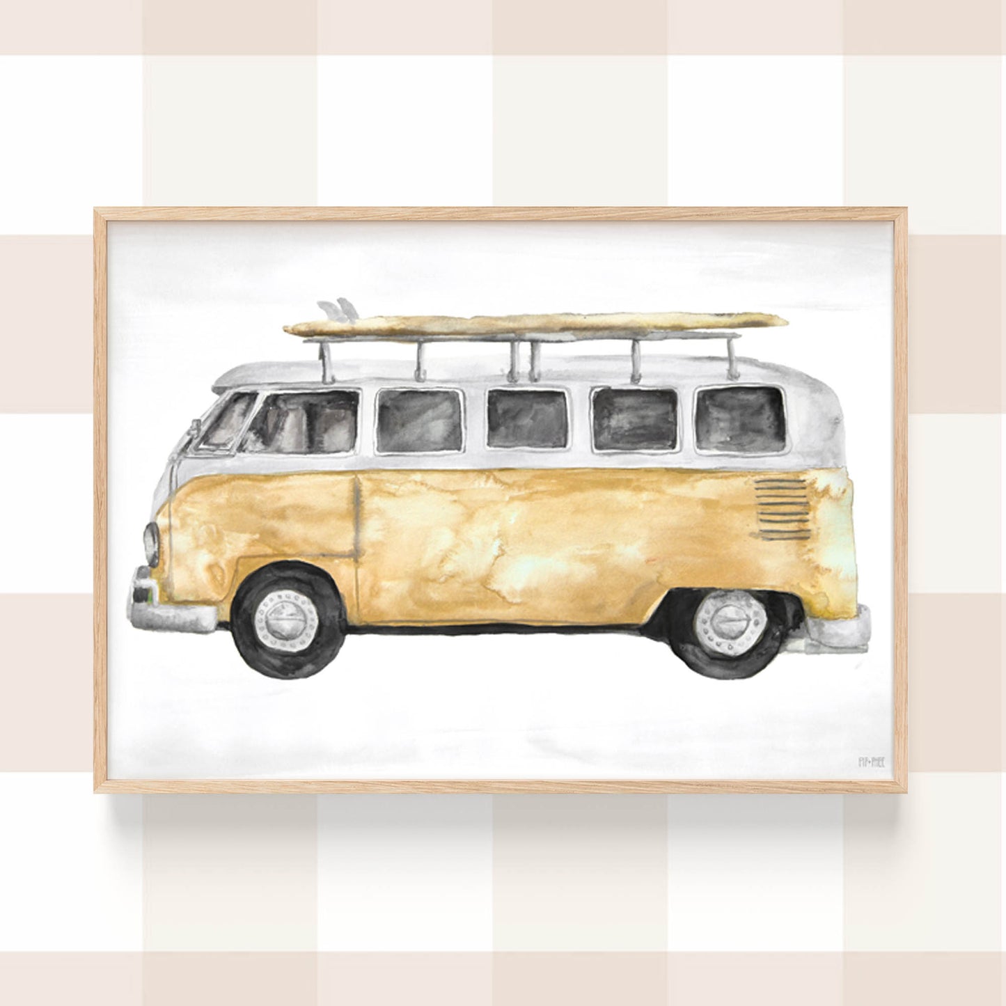 Pip+Phee Kombi Van Art Print - more colours available
