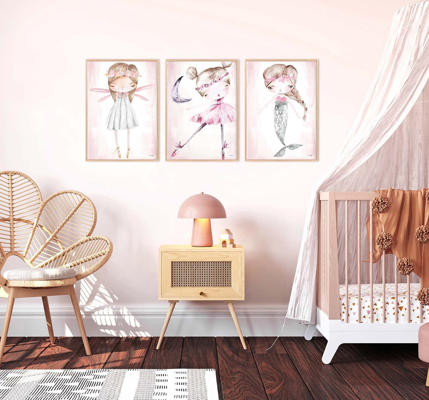Pip+Phee Fairy Art Print - Different Hair colours