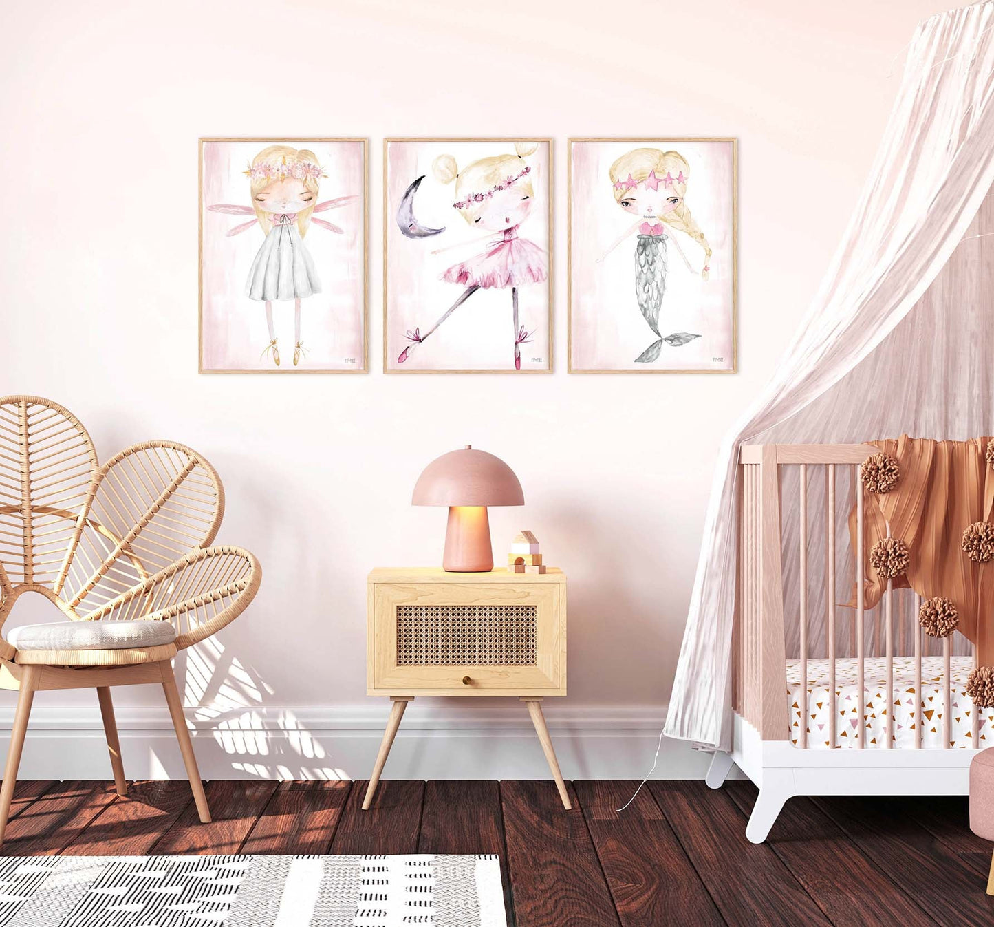 Pip+Phee Fairy Art Print - Different Hair colours