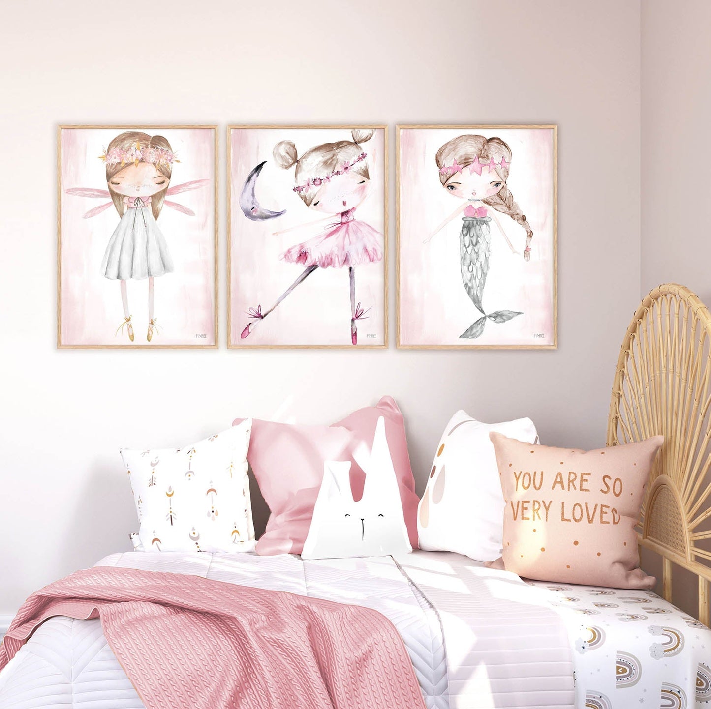 Pip+Phee Fairy Art Print - Different Hair colours