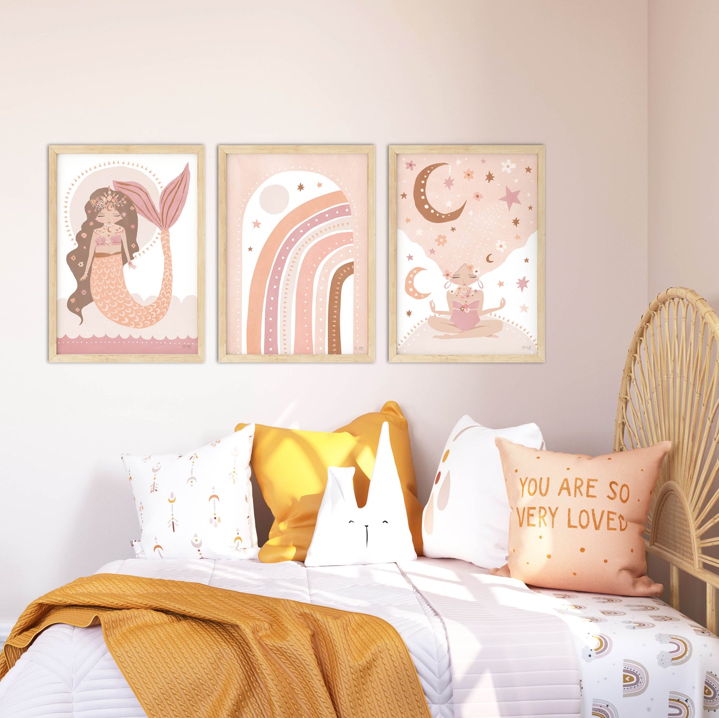 Pip+Phee Cosmic Mermaid Goddess Art Print - Dusty