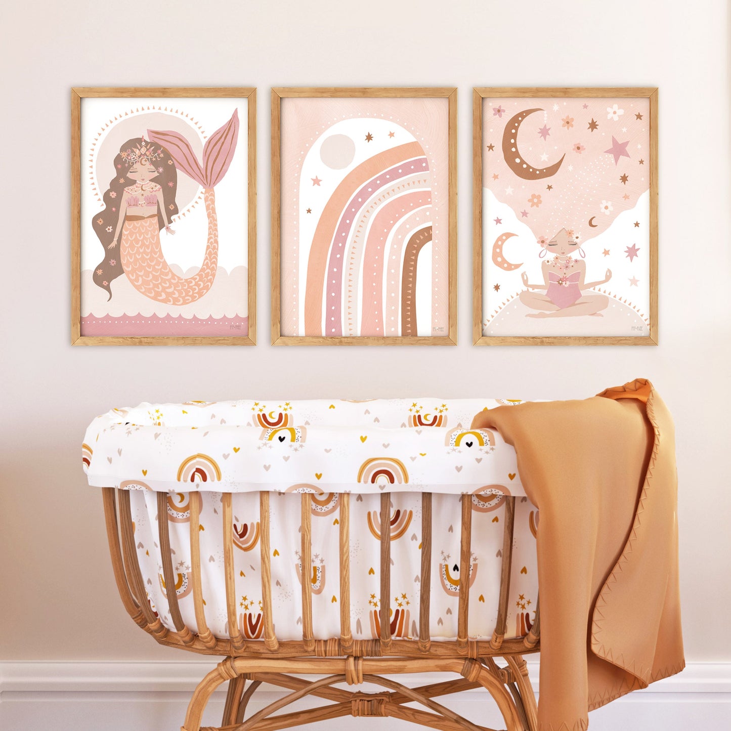 Pip+Phee Cosmic Mermaid Goddess Art Print - Dusty