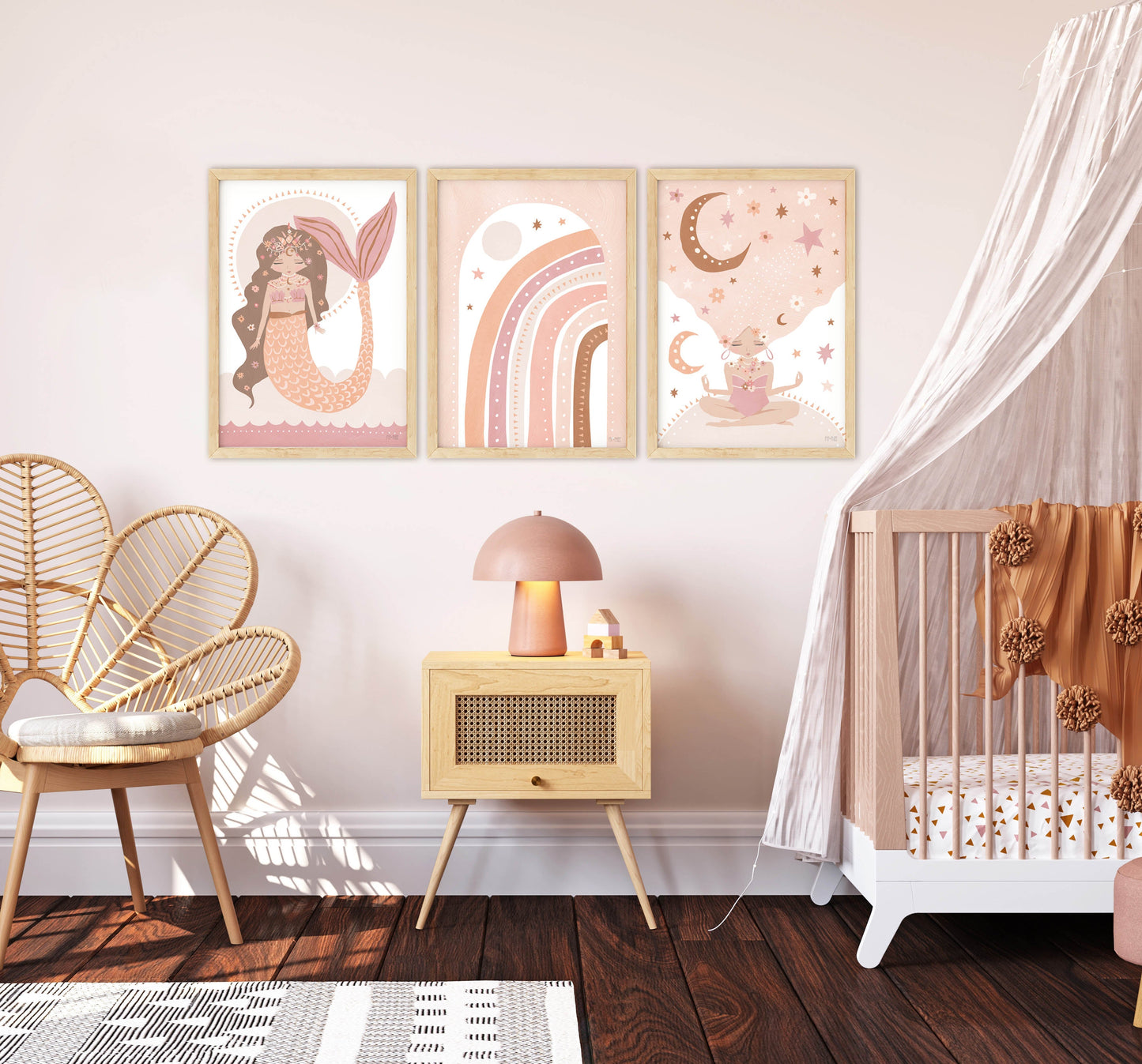 Pip+Phee Cosmic Rainbow Art Print - Dusty