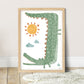 Pip+Phee Jungle Club Crocodile Art Print