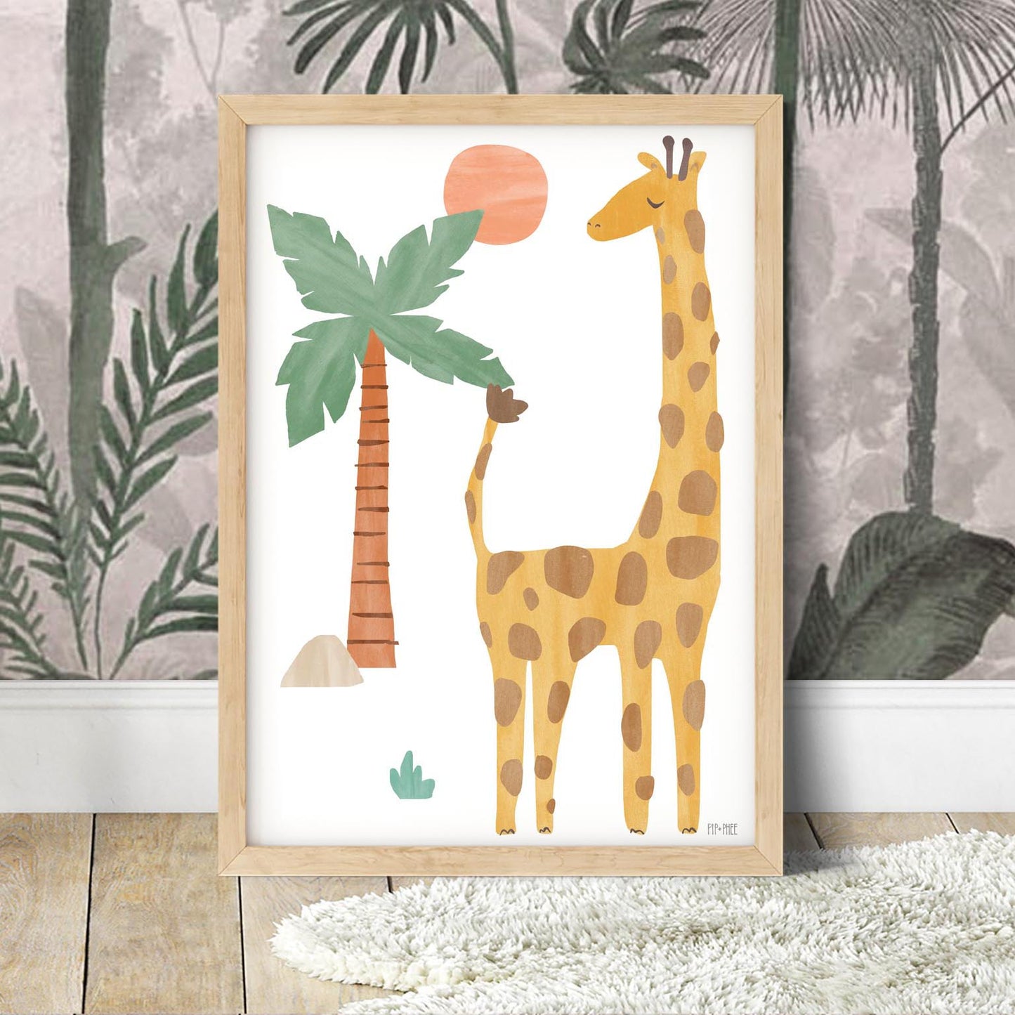 Pip+Phee Jungle Club Giraffe Art Print