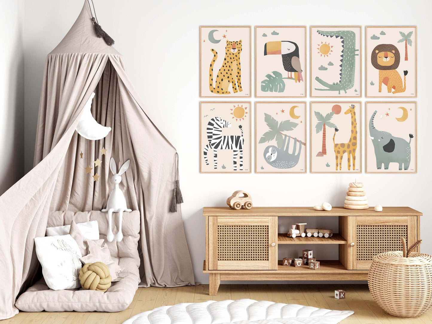 Pip+Phee Jungle Club Lion Art Print