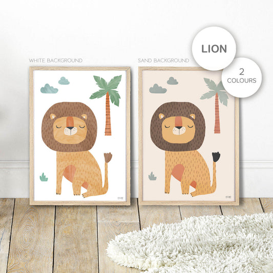 Pip+Phee Jungle Club Lion Art Print