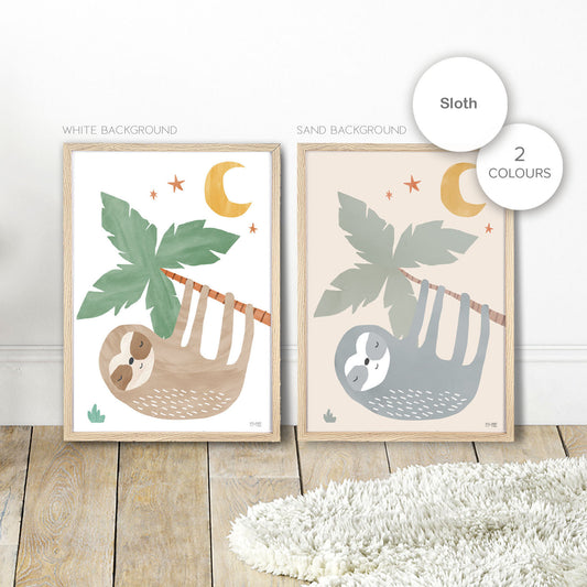 Pip+Phee Jungle Club Sloth Art Print