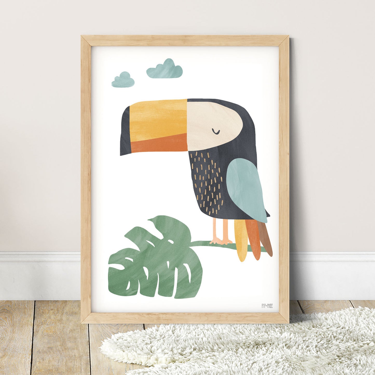 Pip+Phee Jungle Club Toucan Art Print
