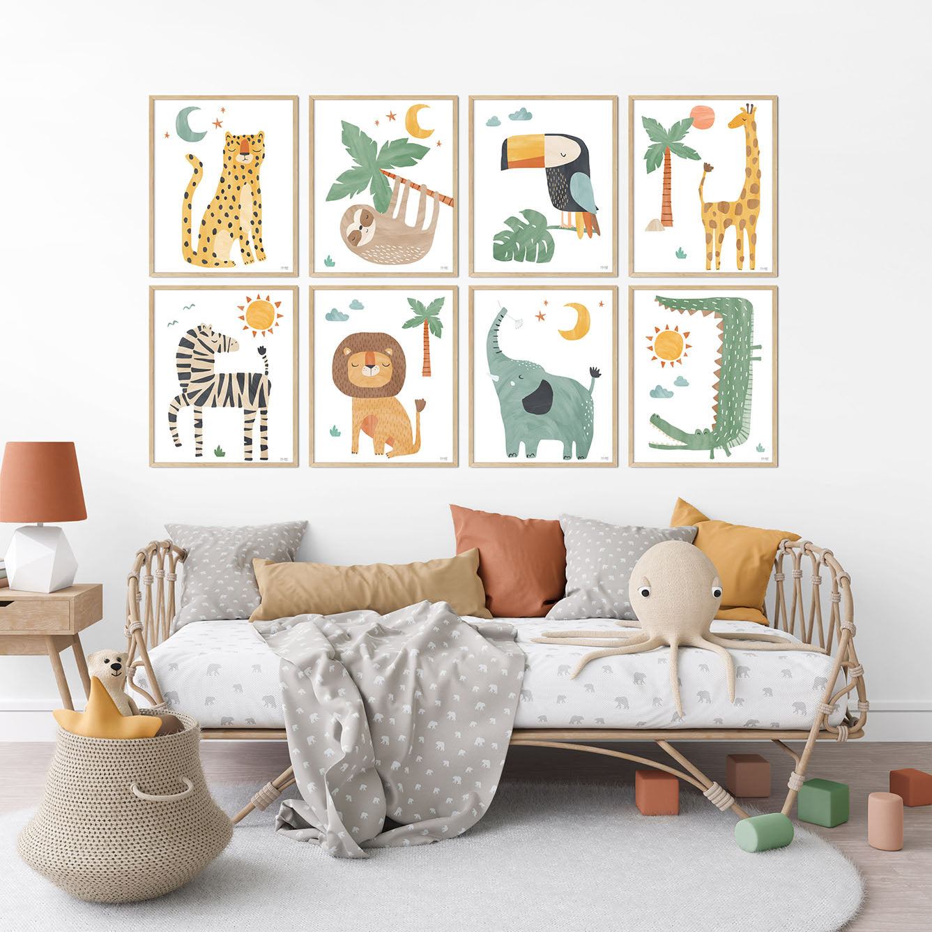 Pip+Phee Jungle Club Lion Art Print