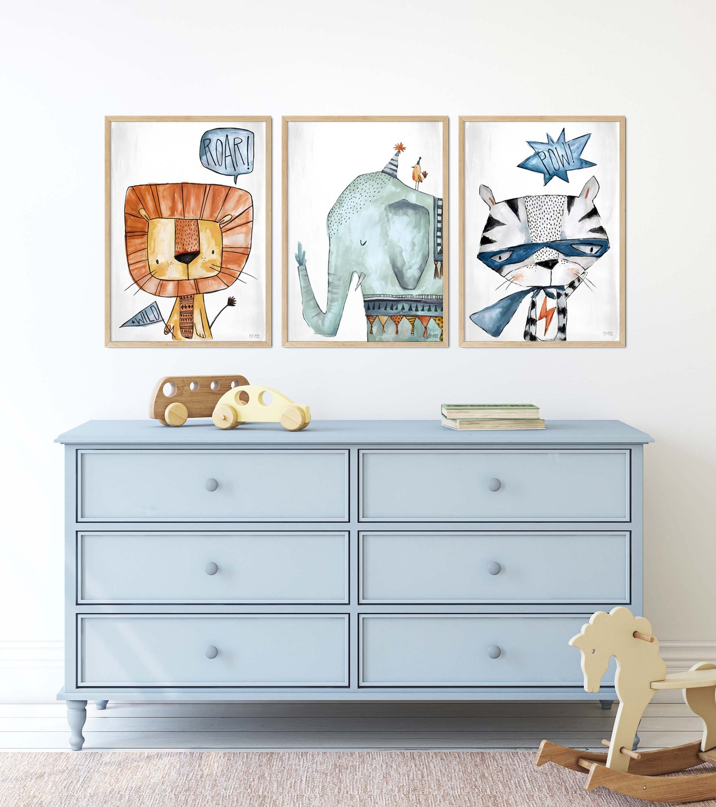 Pip+Phee Lion Roar Art Print