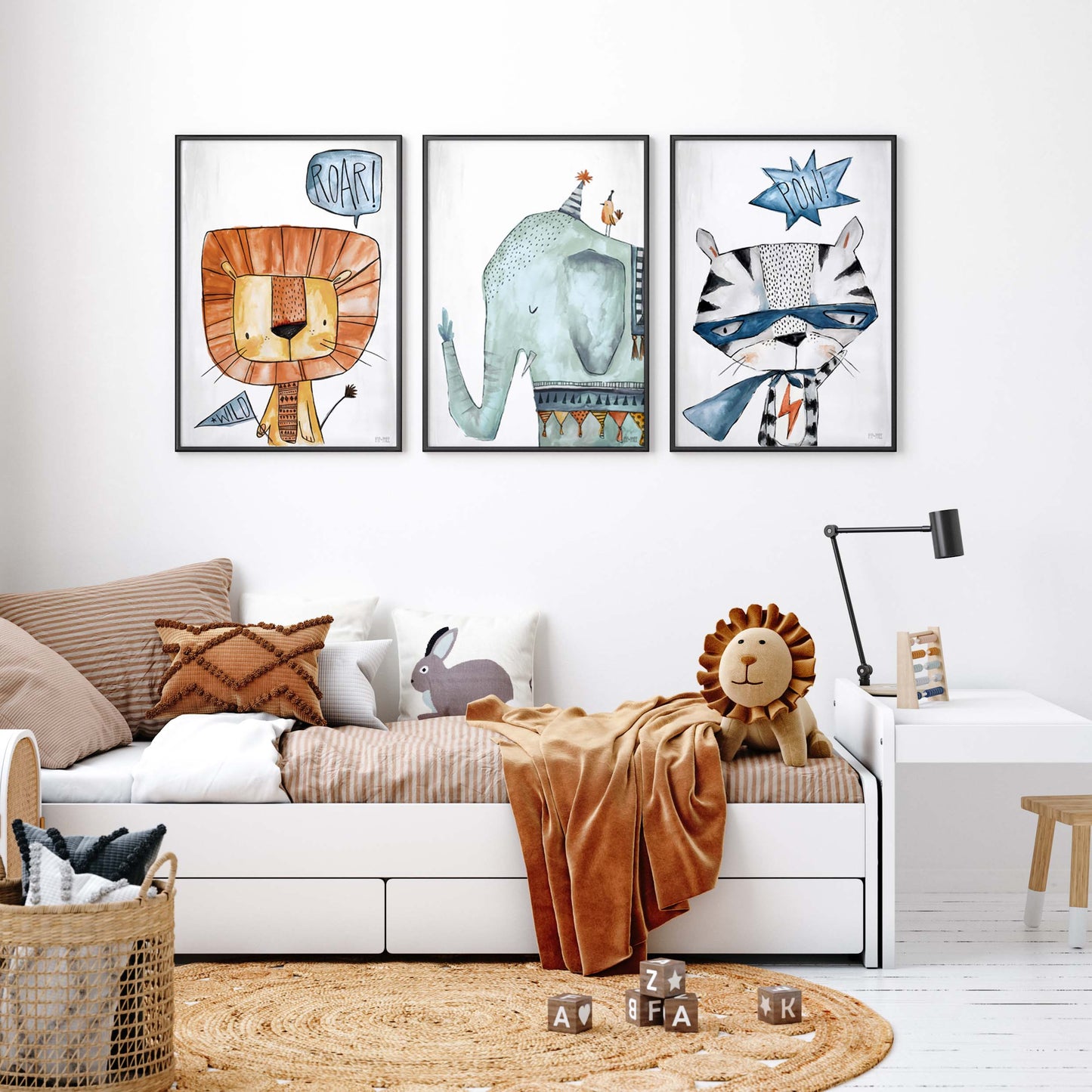 Pip+Phee Lion Roar Art Print