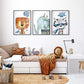 Pip+Phee Circus Elephant Art Print (Blue)