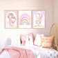 Pip+Phee Coral Mermaid Princess Art Print - Arch Background