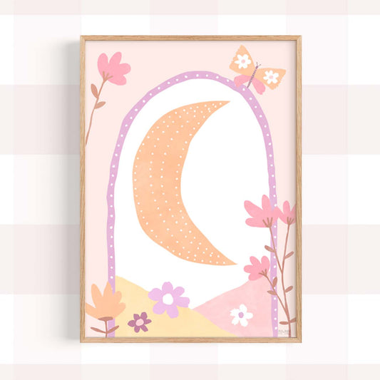 Pip+Phee Daisy Moon Art Print - Pastel