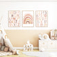 Pip+Phee Watercolour Block Numbers Art Print - Neutral Sand