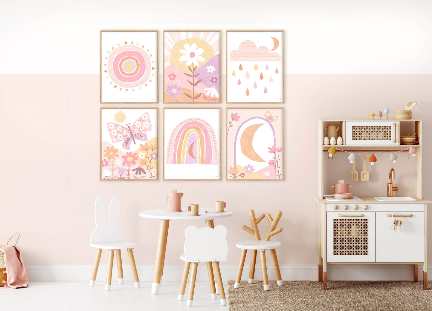Pip+Phee Spring Sun Art Print - Pastels