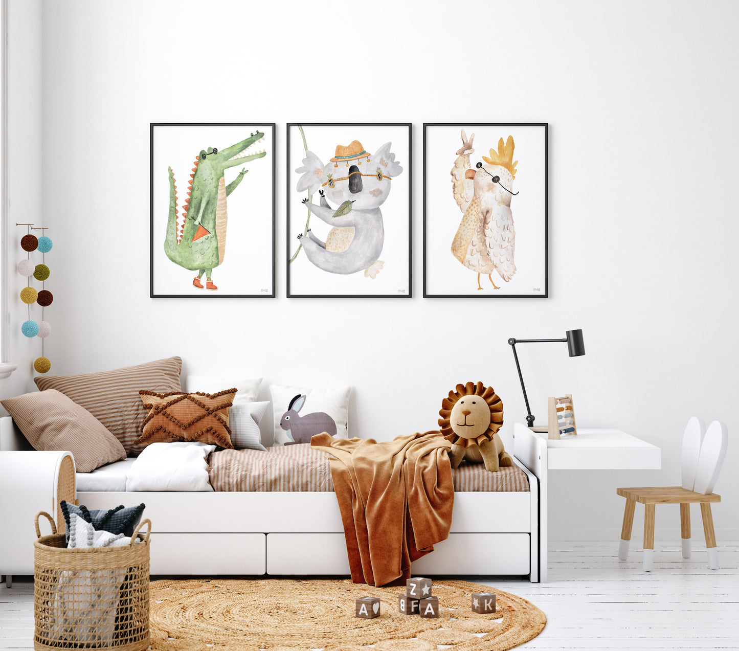 Pip+Phee Jungle Mates Crocodile Art Print
