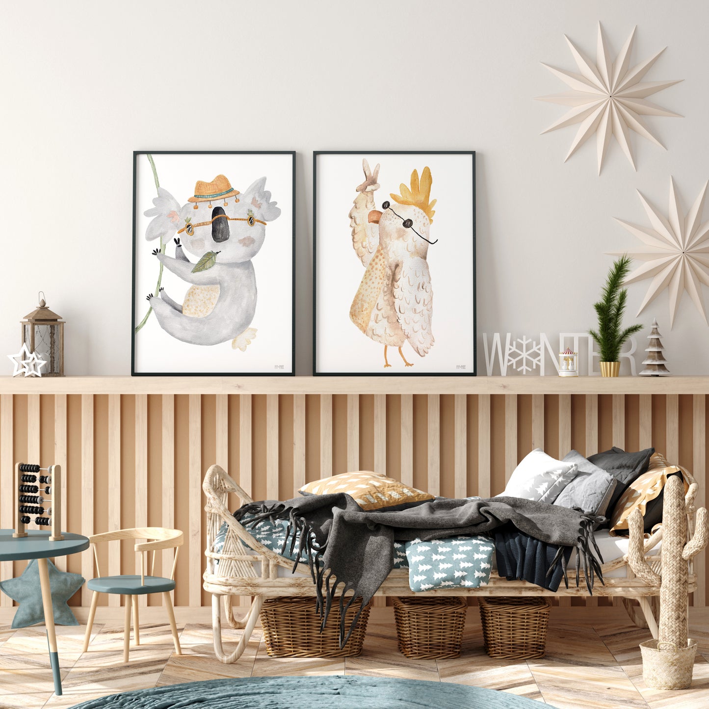 Pip+Phee Bush Mates Koala Art Print