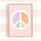 Pip+Phee Rainbow Peace Art Print - Pastels