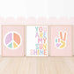 Pip+Phee Rainbow Peace Hand Art Print - Pastels