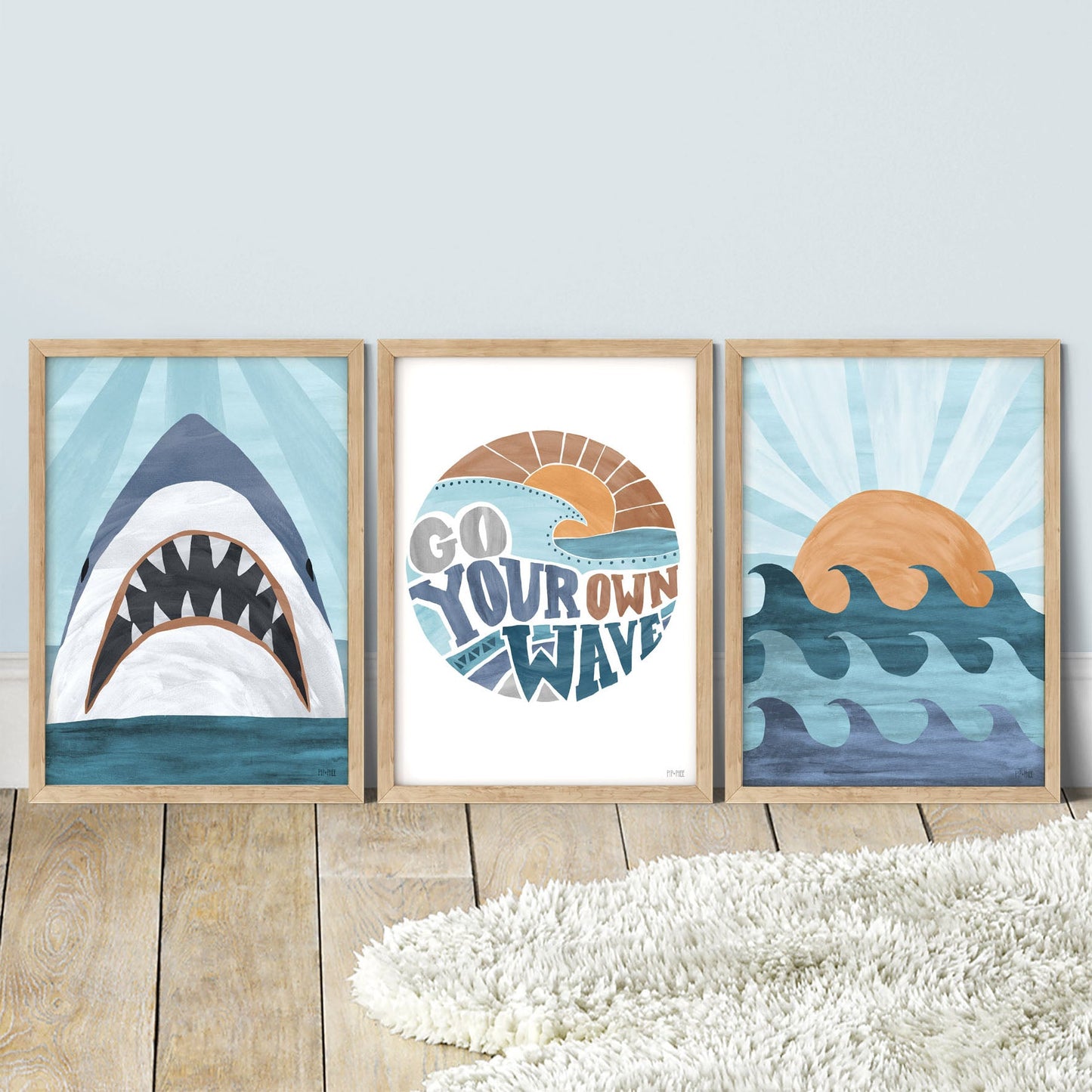 Pip+Phee Go Your Own Wave Art Print