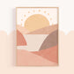 Pip+Phee Sunny Days Mountain Art Print - Sand