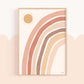 Pip+Phee Sunny Days Rainbow Art Print - Sand