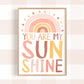 Pip+Phee You Are My Sunshine Art Print - Coral Sand