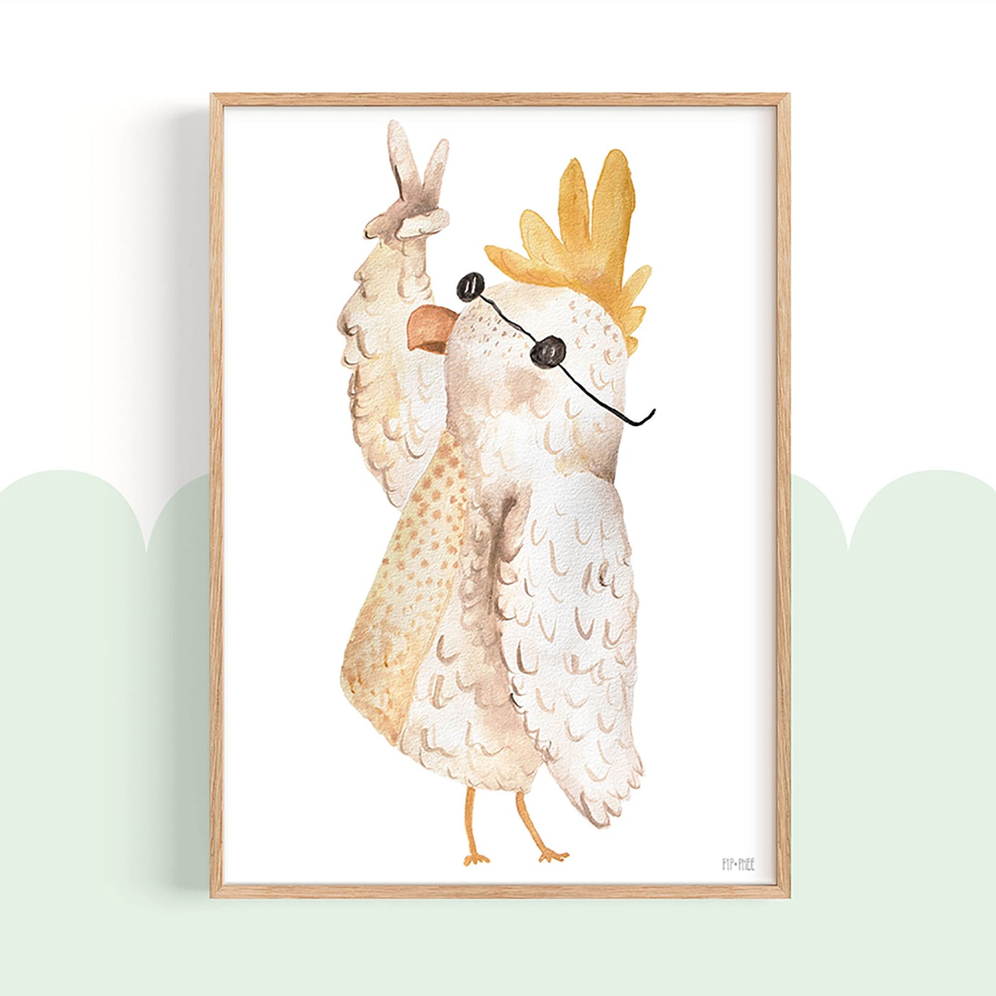 Pip+Phee Bush Mates Cockatoo Art Print