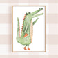 Pip+Phee Jungle Mates Crocodile Art Print