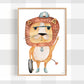 Pip+Phee Jungle Mates Lion Art Print