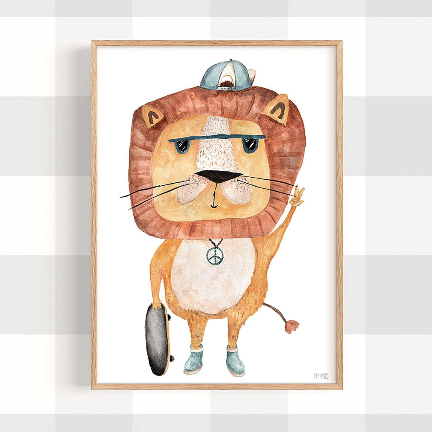 Pip+Phee Jungle Mates Lion Art Print