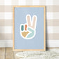 Pip+Phee Peace Hand Art Print