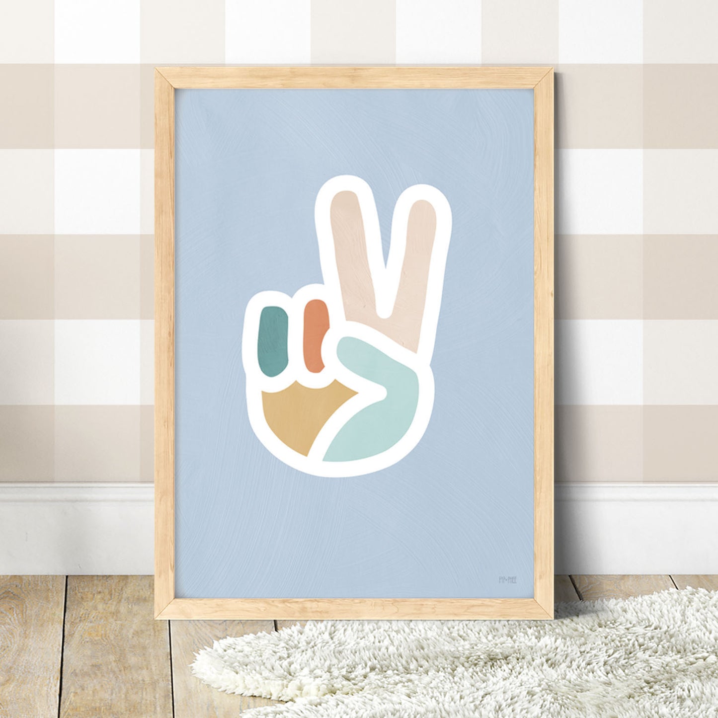 Pip+Phee Peace Hand Art Print