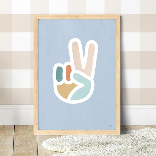 Pip+Phee Peace Hand Art Print