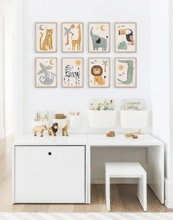 Pip+Phee Jungle Club Lion Art Print